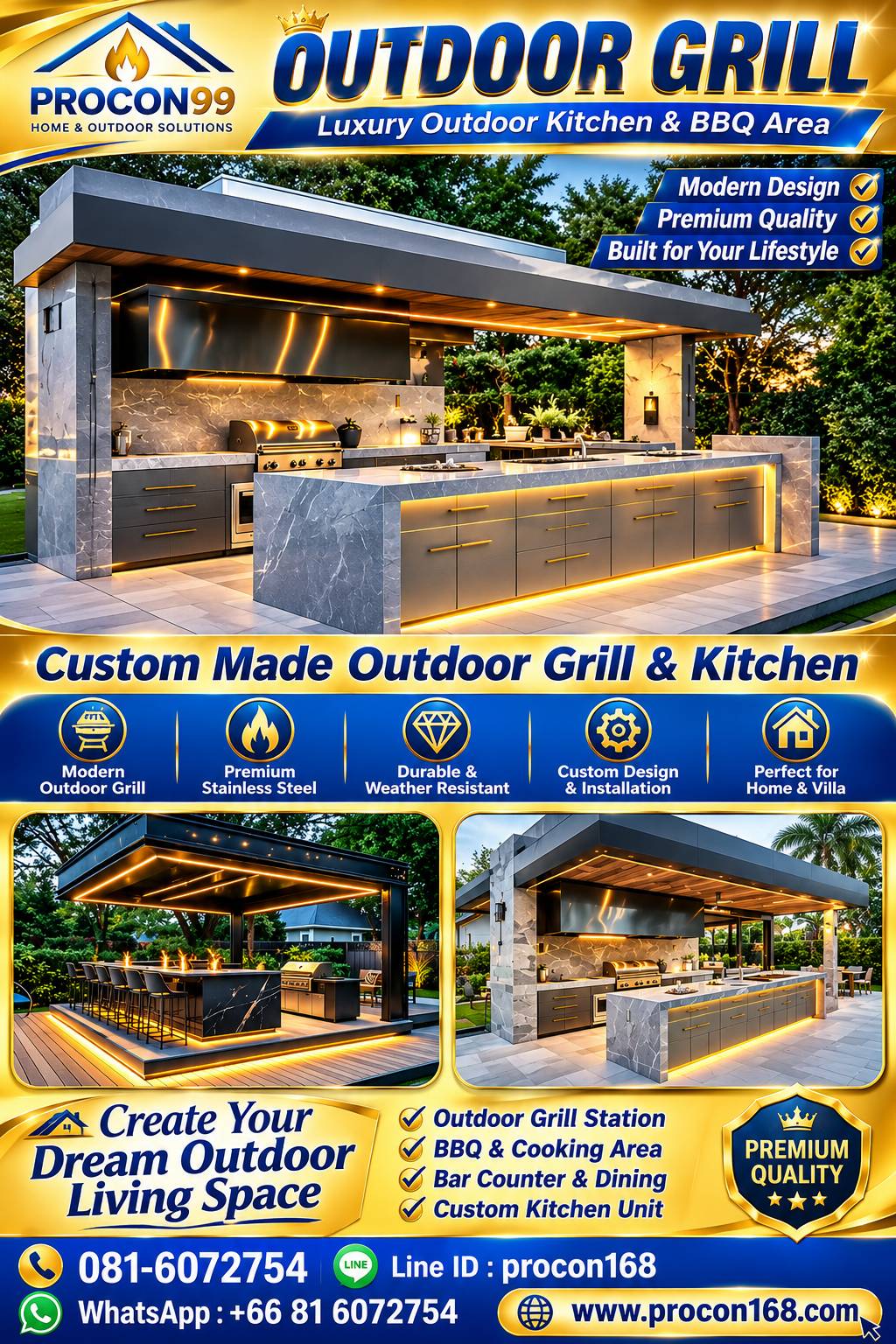 Outdoor Kitchen Construction