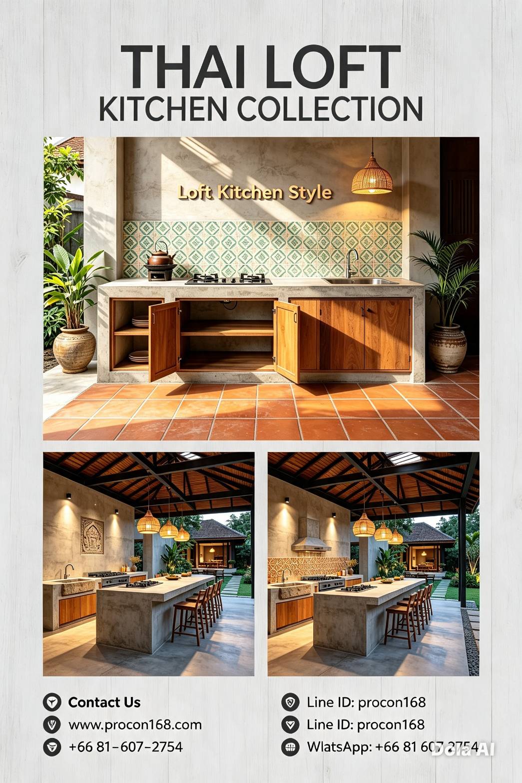 Service : Thai Modern Loft Kitchen Collection